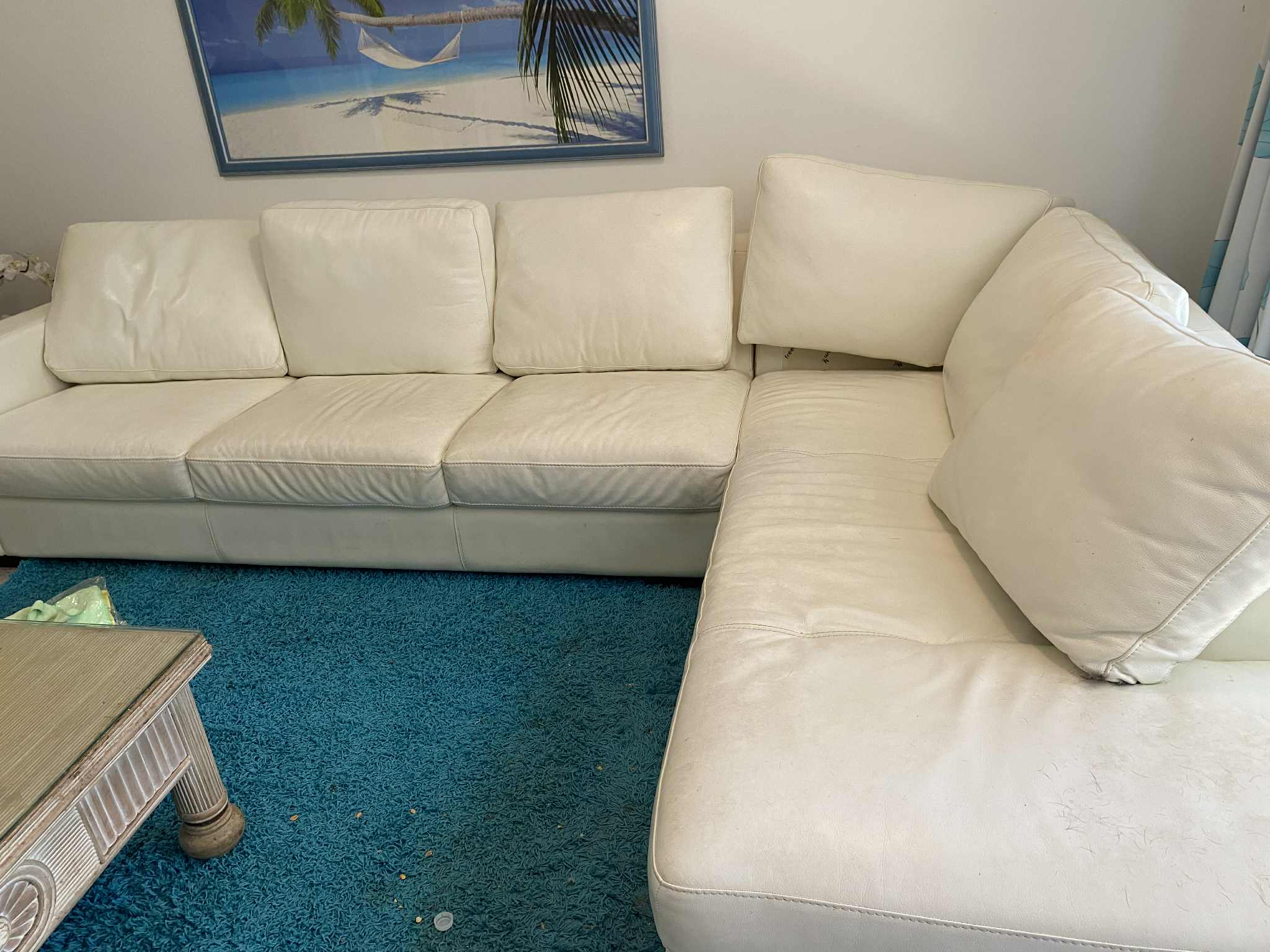 Leather Cleaning before cleaning